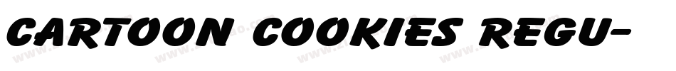 Cartoon cookies Regu字体转换